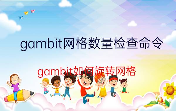 gambit网格数量检查命令 gambit如何旋转网格？